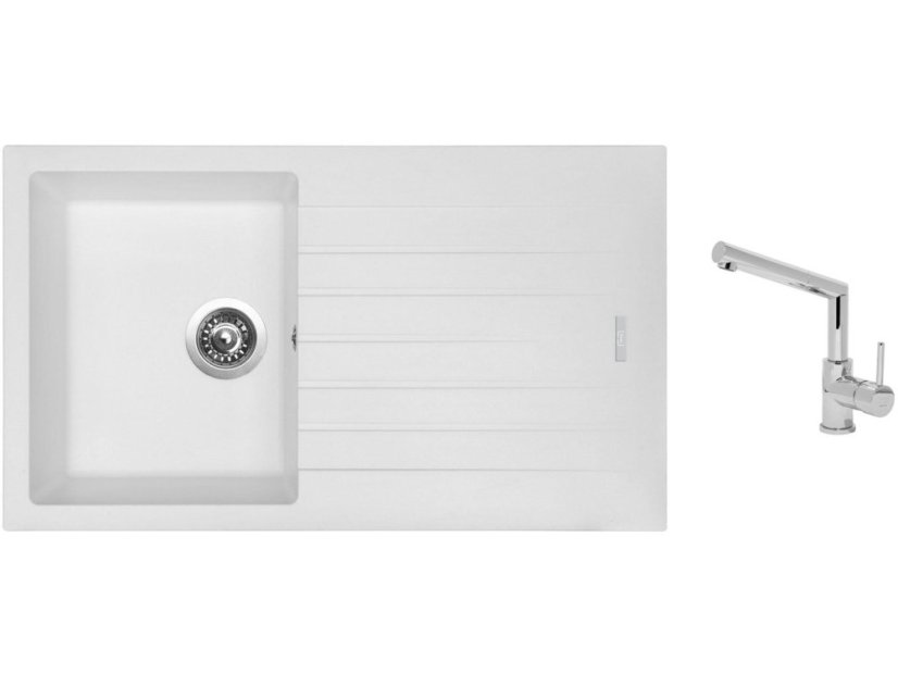 Set Sinks PERFECTO 860 Milk + batéria Sinks MIX 350 P chróm