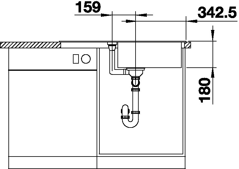 Granitový dřez Blanco FAVUM XL 6 S šedá vulkán
