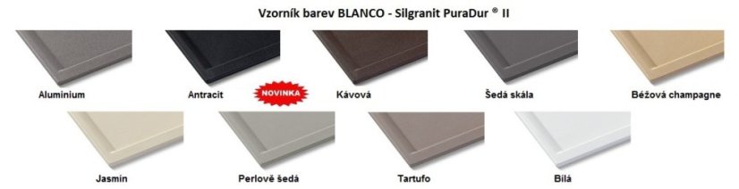 Granitový drez Blanco ZIA 6 S biela soft s excentrom