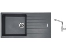 Set Sinks PERFECTO 1000 Titanium + batéria Sinks MIX 350 P chróm