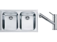 Set Franke LLX 620 Nerez + baterie Franke FC 9461 ORBIT Nerez