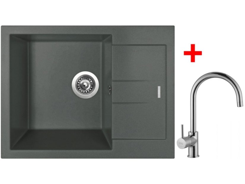 Sinks AMANDA 650 Titanium + Vitalia