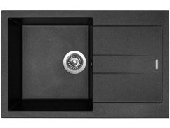 Set Sinks AMANDA 780 Metalblack + baterie Sinks ENIGMA S Metalblack