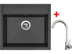 Sinks SOLO 560 Pureblack + ARCO celonerezová