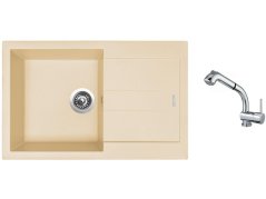 Set Sinks AMANDA 780 Sahara + batéria Sinks MIX 3 S Chróm