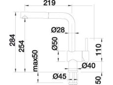 Dřezová baterie Blanco LINUS-S černá