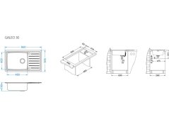 Nerezový drez Alveus GALEO 30