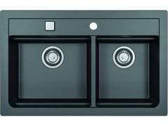 Granitový dvojdřez Alveus ATROX 50 černý