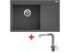 Set Sinks RIM 780 L Titanium + Mix 3 P GR