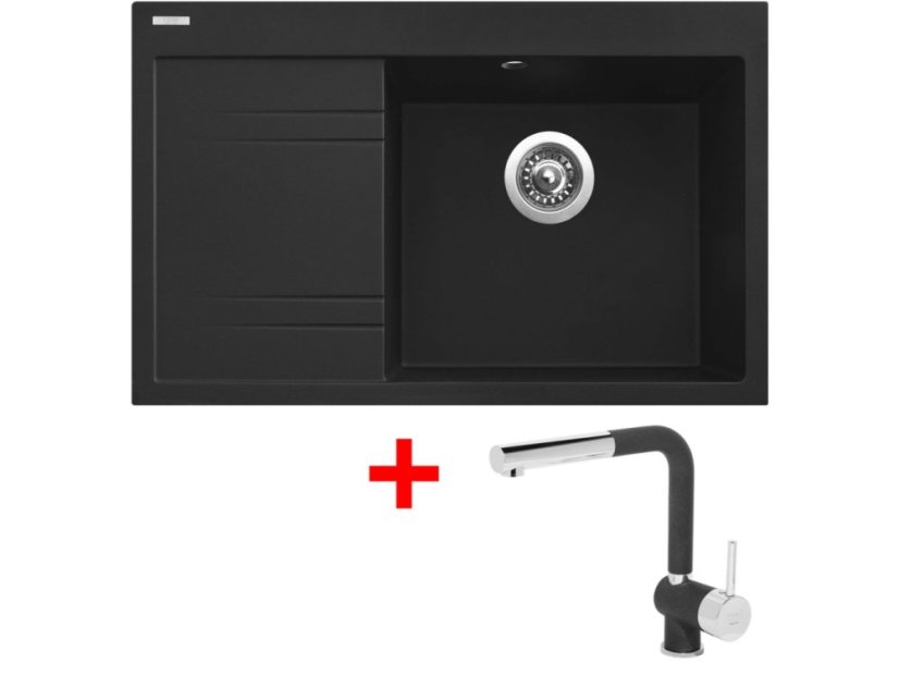Set Sinks RIM 780 P Metalblack + Mix 3 P GR