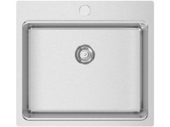 Nerezový dřez Sinks STEPER 550 CO 1,0 mm + Bambusová deska