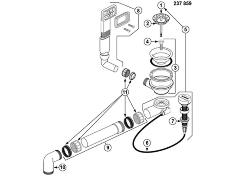 Nerezový dřez Blanco LEMIS XL 6 S-IF nerez kartáčovaný s excentrem