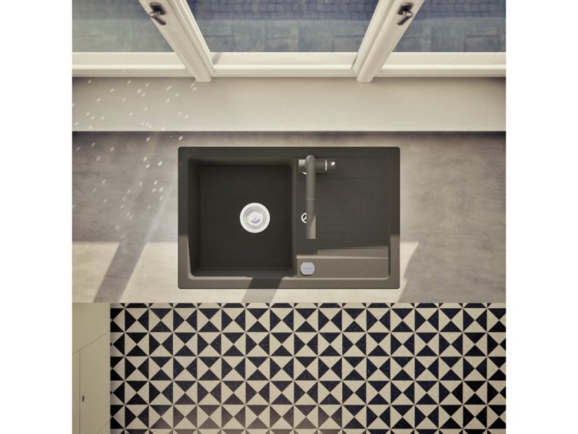 Granitový drez Schock Lima D-100S-A Onyx