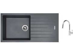 Set Sinks PERFECTO 1000 Titanium + batéria Sinks MIX 35 P chróm