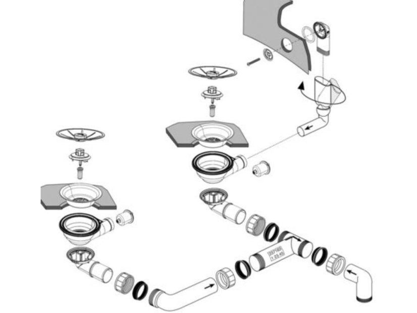 Granitový drez Blanco LEXA 8 InFino tartufo obojstranný bez excentru