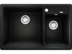 Granitový drez Blanco Legra 8 čierna, drez vľavo