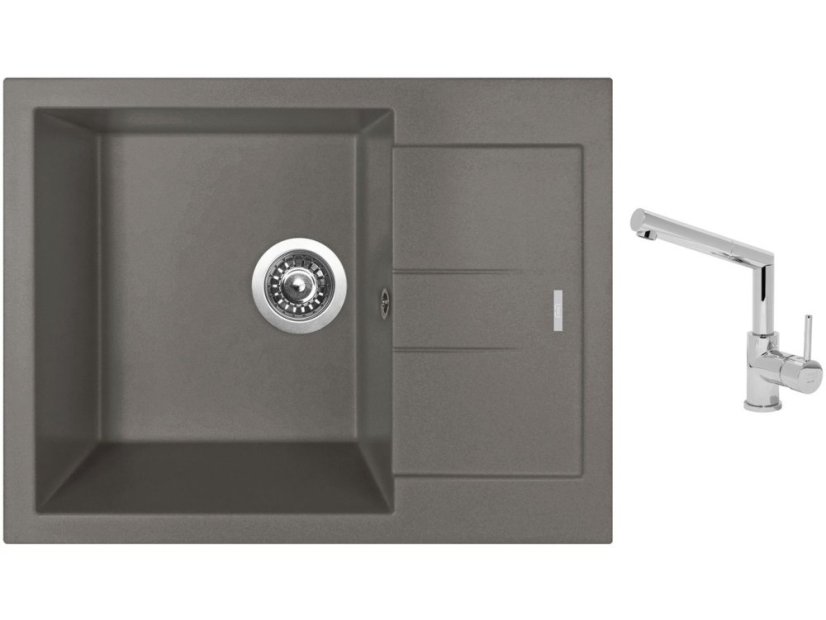 Set Sinks AMANDA 650 Truffle + baterie Sinks MIX 350 P chrom