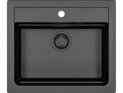 Granitový dřez Alveus Atrox 30 černý - Black Edition