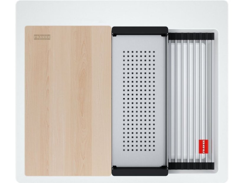 Granitový dřez Franke KNG PRO 610-53 Bílá-led