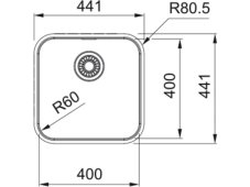 Nerezový dřez Franke SRX 210/610-40