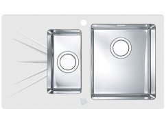 Sklenený drez Alveus Karat UP 20 P biely