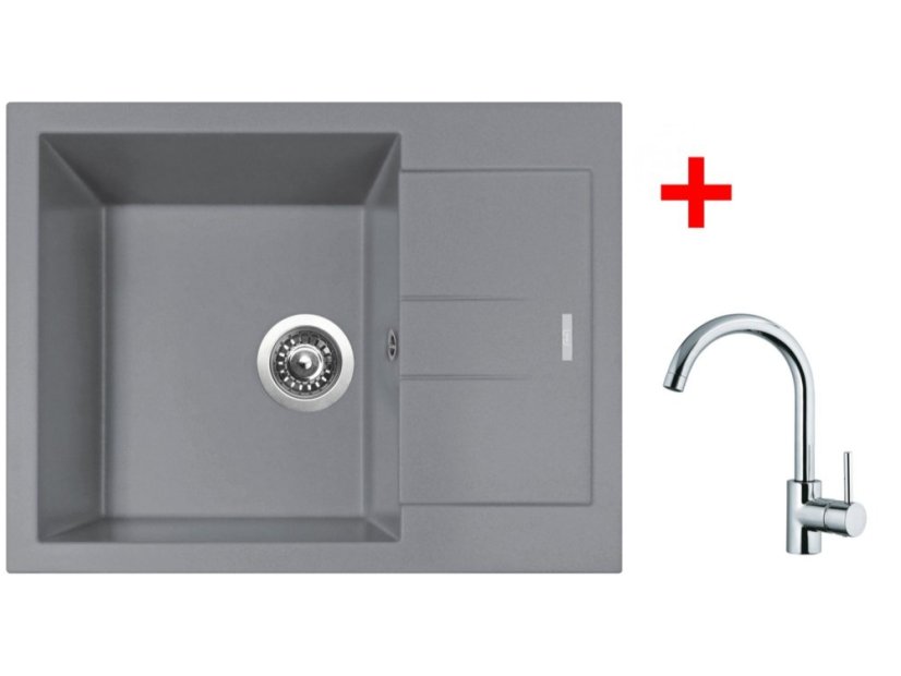 Set Sinks Amanda 650 Nanogrey + Mix 35