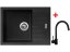 Sinks PERFECTO 650 Granblack + Vitalia čierná matná