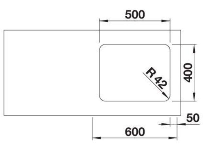 Nerezový drez Blanco Solis 500 U InFino nerez kartáčovaný