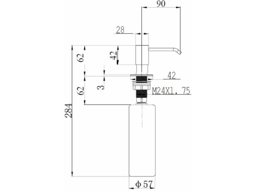 Dávkovač saponátu Alveus Callas béžová