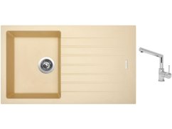 Set Sinks PERFECTO 860 Sahara + baterie Sinks MIX 350 P chrom