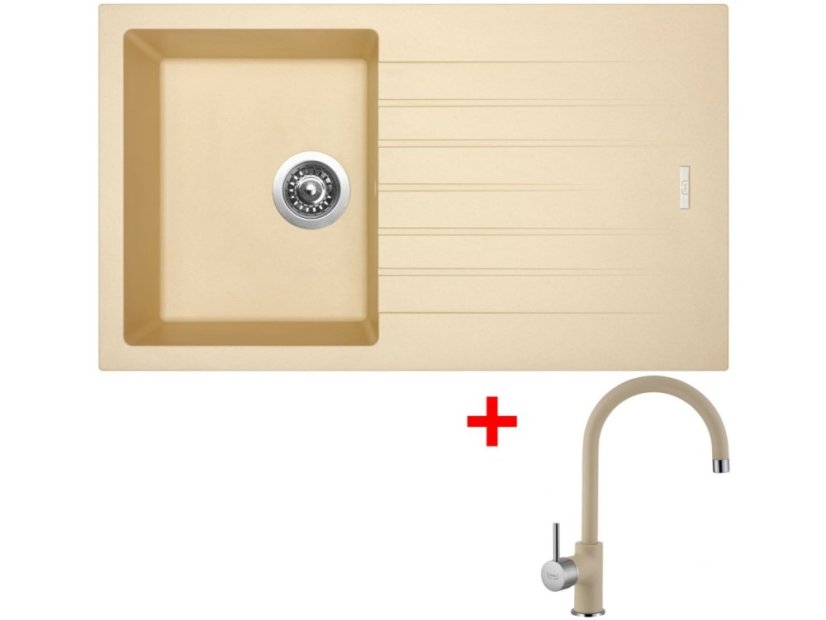 Set Sinks Perfecto 860 Sahara + Vitalia GR