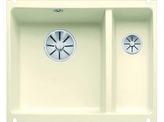 Blanco SUBLINE 350/150 U InFino Keramika magnólia lesklá drez vľavo bez excentru