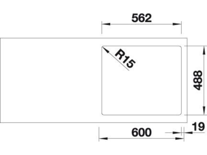 Blanco ETAGON 6 InFino keramika basalt s excentrom
