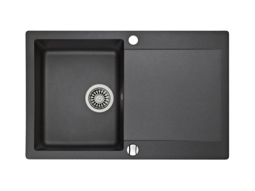 Granitový drez Teka CLIVO 45 B-TQ 1B 1D Čierna metalická