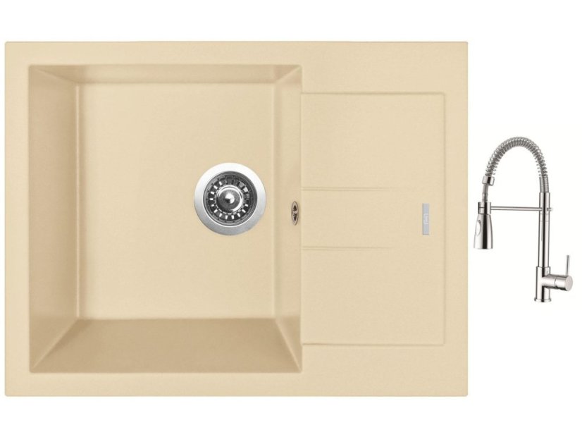 Set Sinks AMANDA 650 Sahara + baterie Sinks MIX 35 PROF S chrom