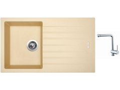 Set Sinks PERFECTO 860 Sahara + baterie Sinks MIX 3 chrom