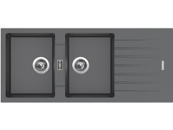 Set Sinks PERFECTO 1160 DUO Titanium + batéria Sinks MIX 3 P Titanium Set Sinks PERFECTO 1160 DUO Titanium + batéria Sinks MIX 3 P Titanium