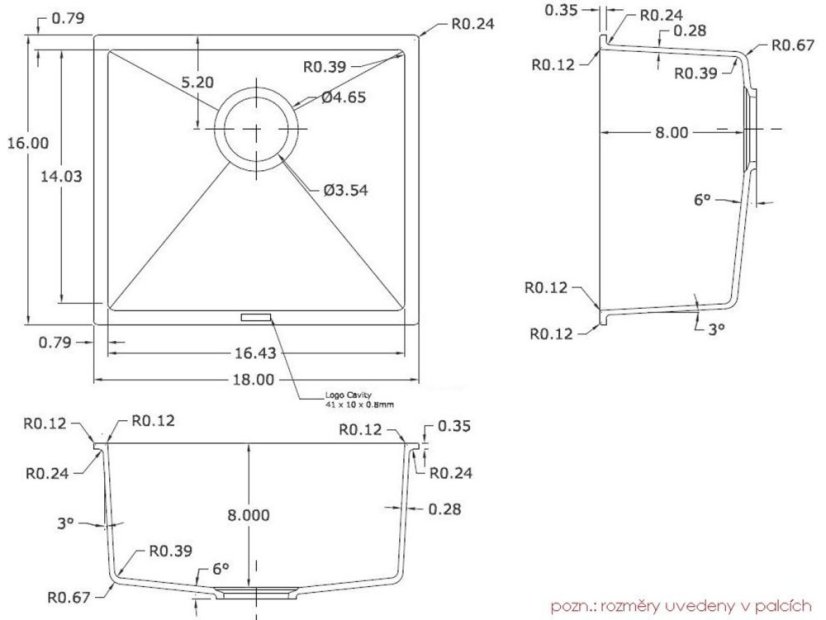 Granitový dřez Sinks FRAME 457 Metalblack - 3