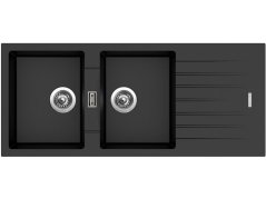 Granitový drez Sinks PERFECTO 1160 DUO Metalblack
