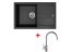 Set Sinks Amanda 780 Granblack + Vitalia