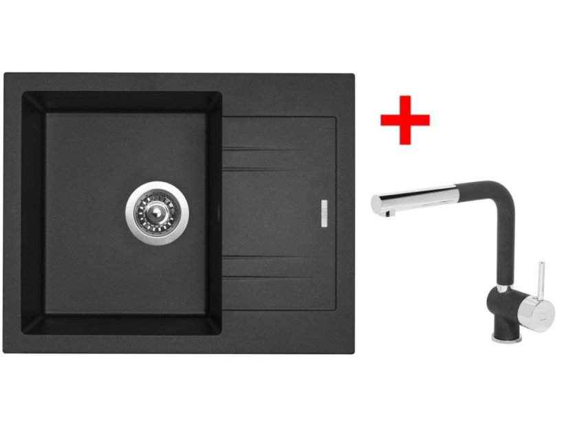 Sinks LINEA 600 Metalblack + Mix 3 P GR