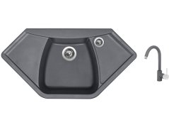 Set Sinks NAIKY 980 Titanium + baterie Sinks MIX 35 Titanium Set Sinks NAIKY 980 Titanium + baterie Sinks MIX 35 Titanium