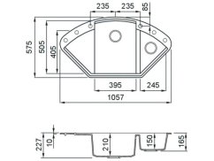 Granitový drez Elleci Easy Corner G40