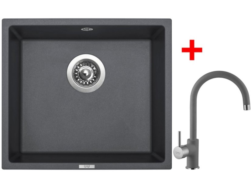 Set Sinks Frame 457 Titanium + Vitalia GR