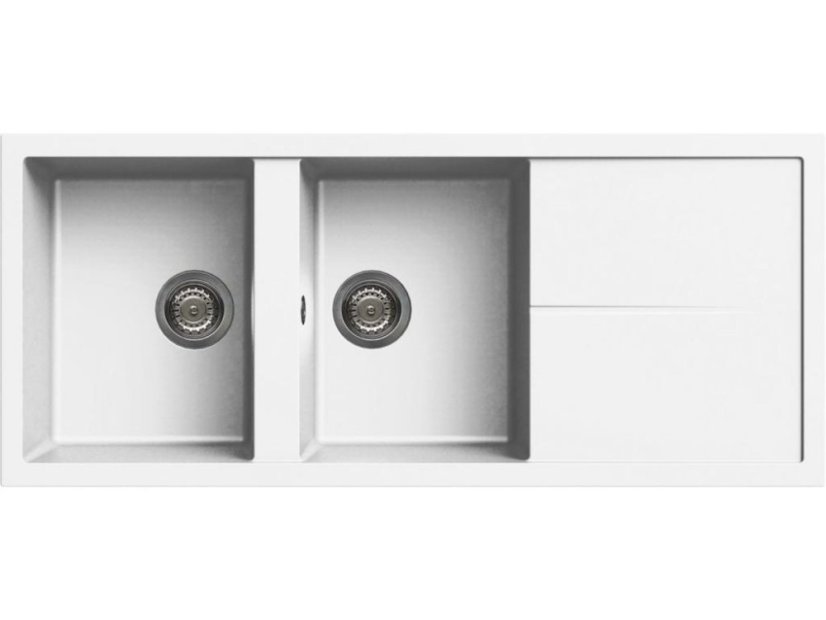 Granitový drez Elleci Unico 500 White K96