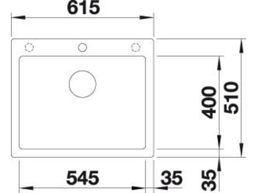 Granitový drez Blanco PLEON 6 InFino biela s excentrom