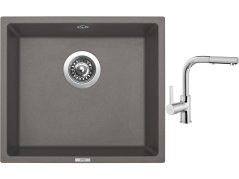 Set Sinks FRAME 457 Truffle + baterie Sinks ENIGMA S chrom