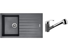 Set Sinks PERFECTO 860 Titanium + baterie Sinks LEGENDA S Titanium Set Sinks PERFECTO 860 Titanium + baterie Sinks LEGENDA S Titanium