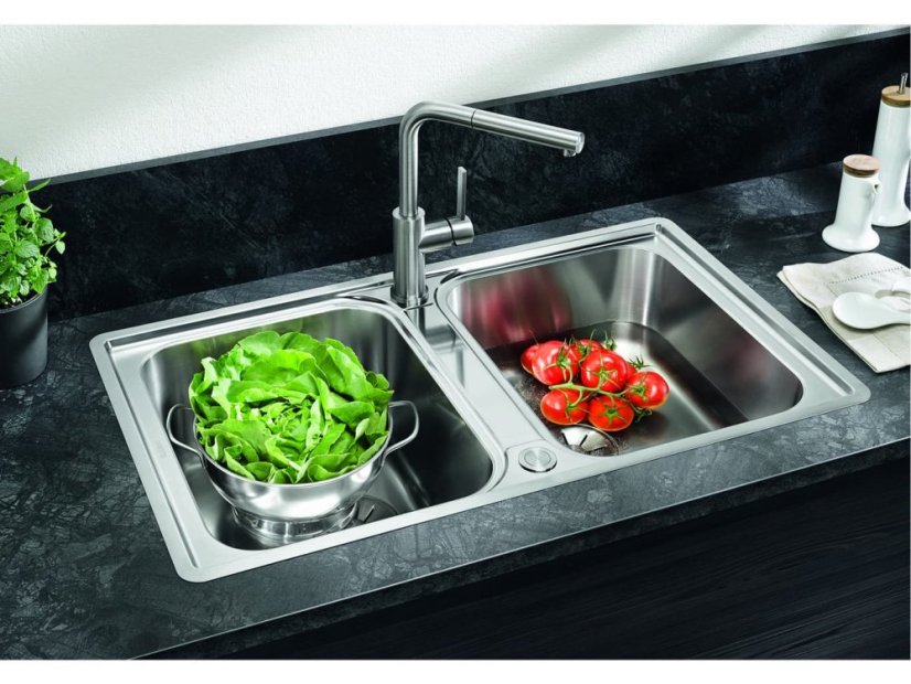 Nerezový drez Blanco Classimo 8 IF InFino nerez kartáčovaný