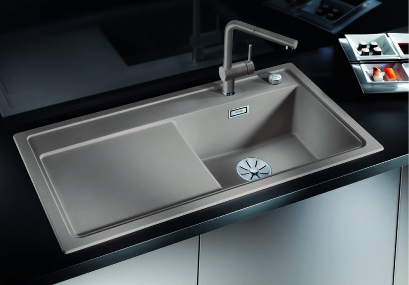 Granitový dřez Blanco ZENAR XL 6 S Bílá soft, levý